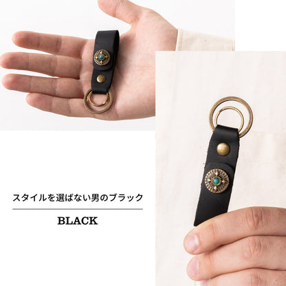 コンチョキーホルダー 本革 GLEOLE