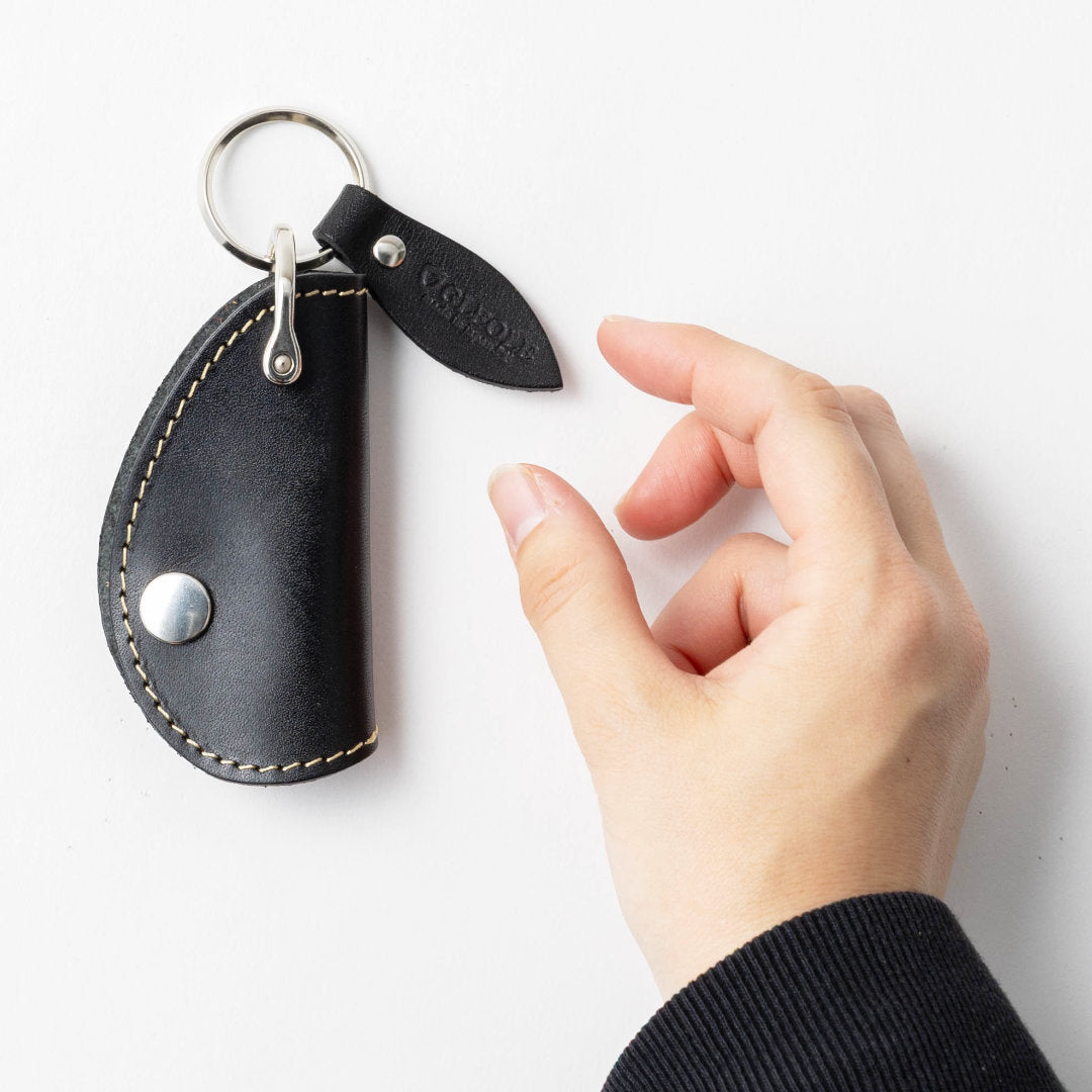 本革Dリングキーホルダー