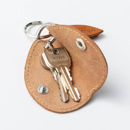 本革Dリングキーホルダー
