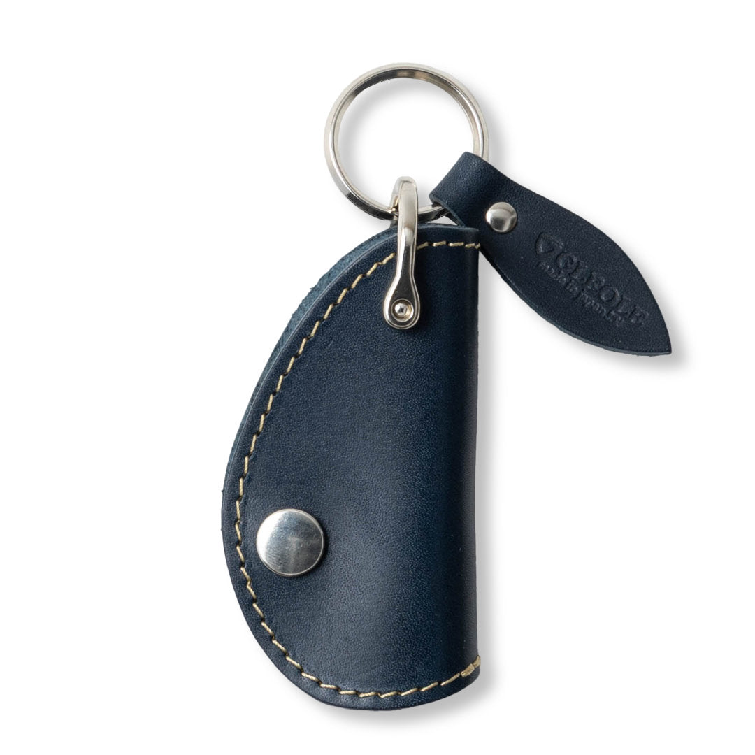 本革Dリングキーホルダー